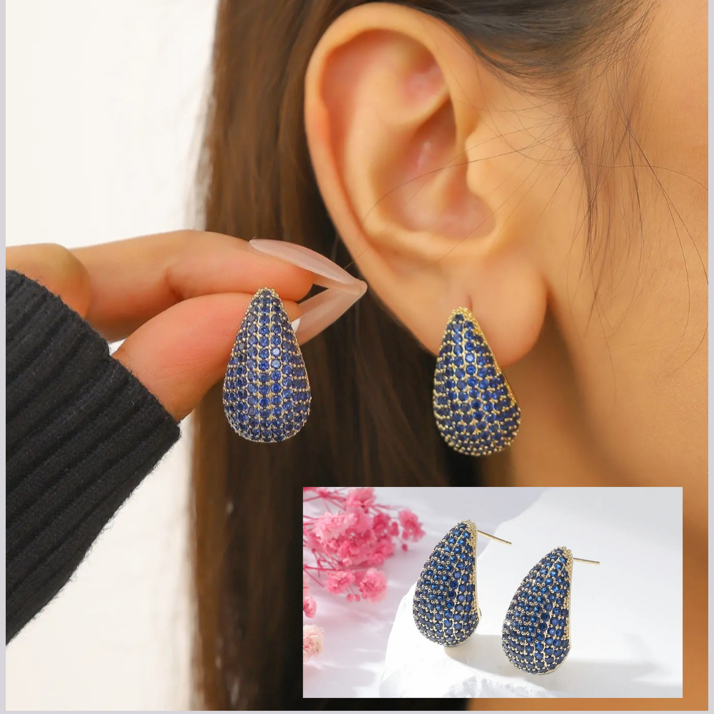 925 Sterling Silver Chunky Stud earrings