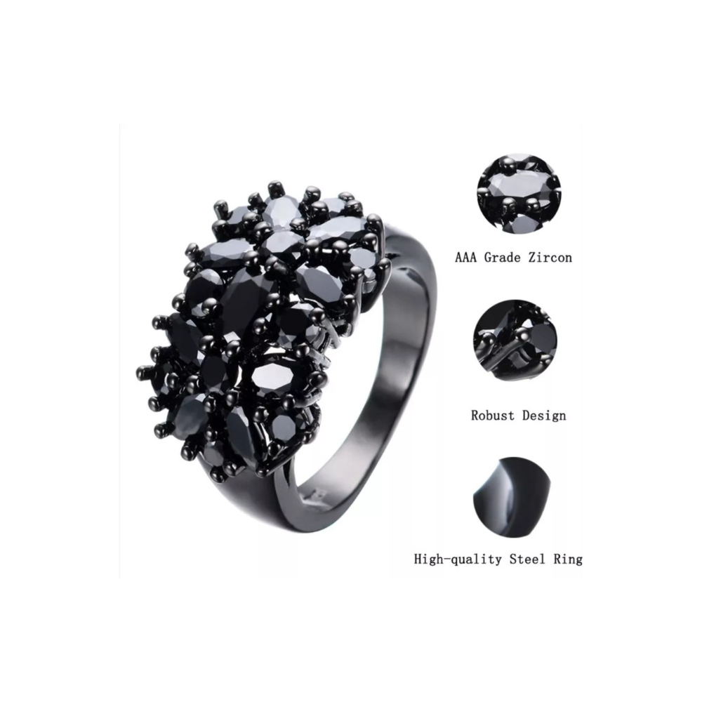 Black Zircon Ring