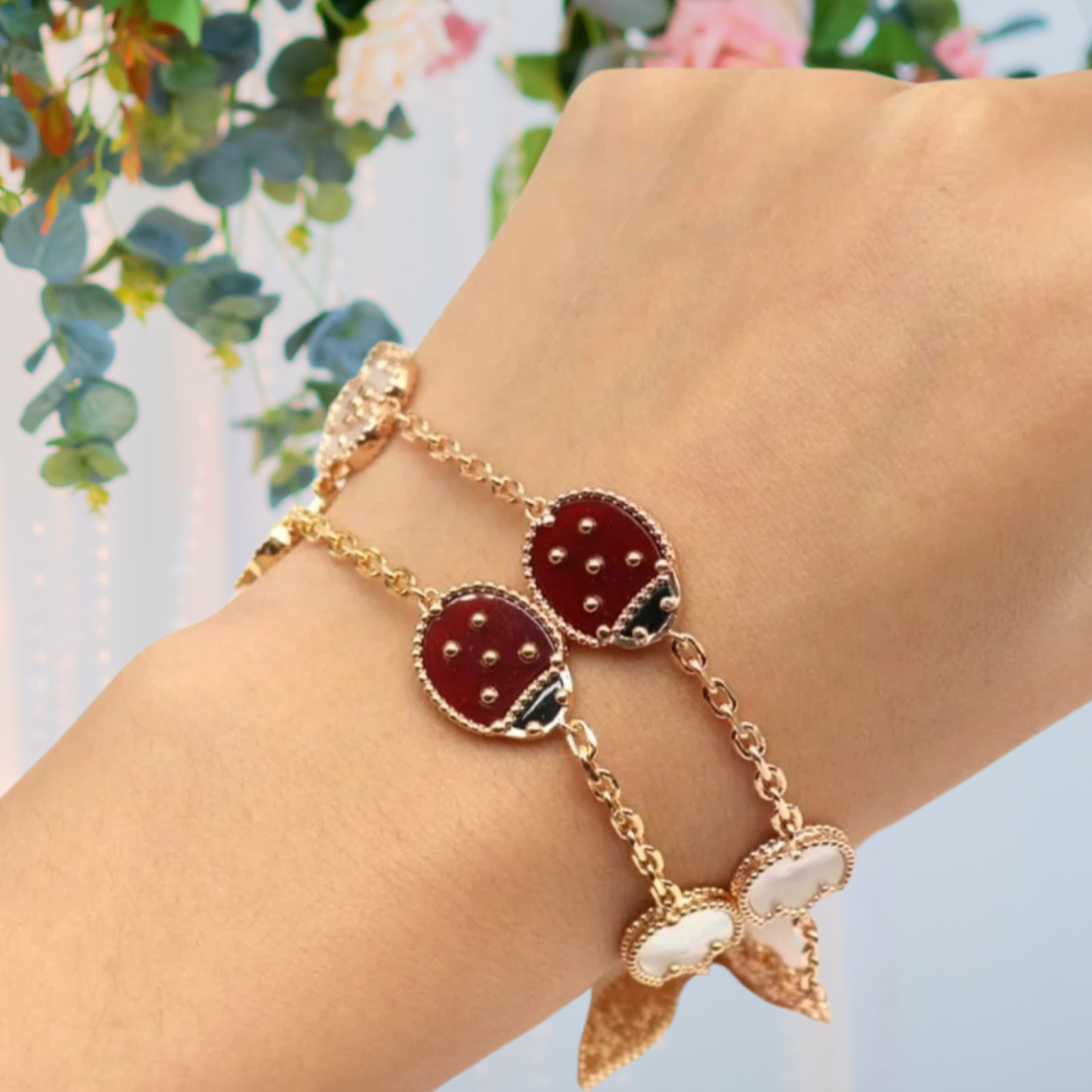 Ladybug bracelet