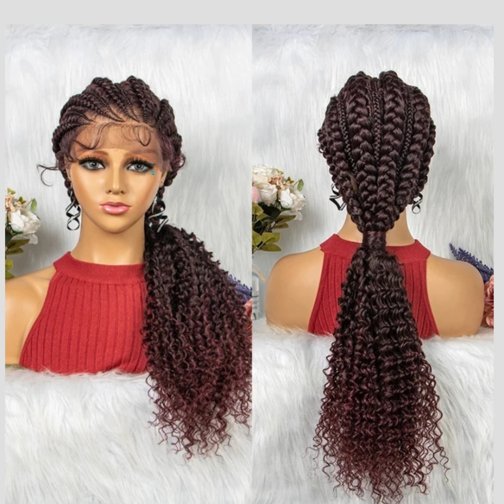 Lace Front Braided Ponytail Wig