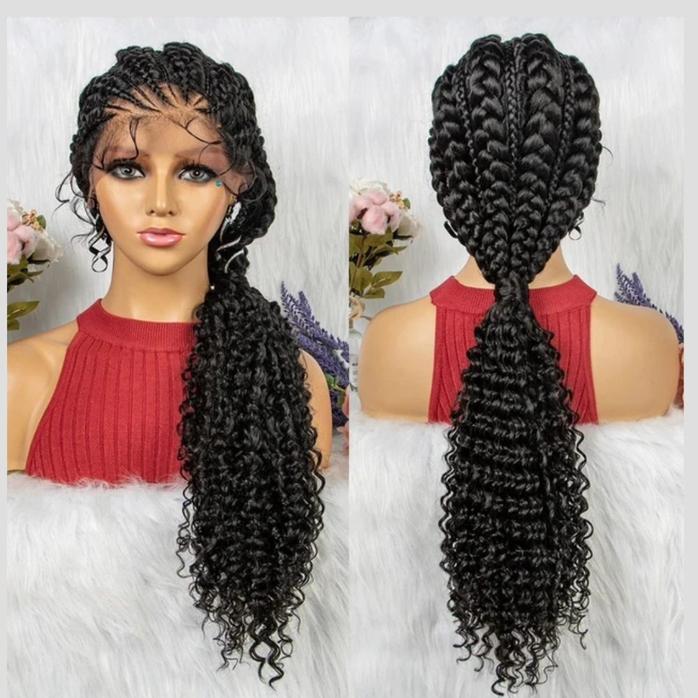 Lace Front Braided Ponytail Wig