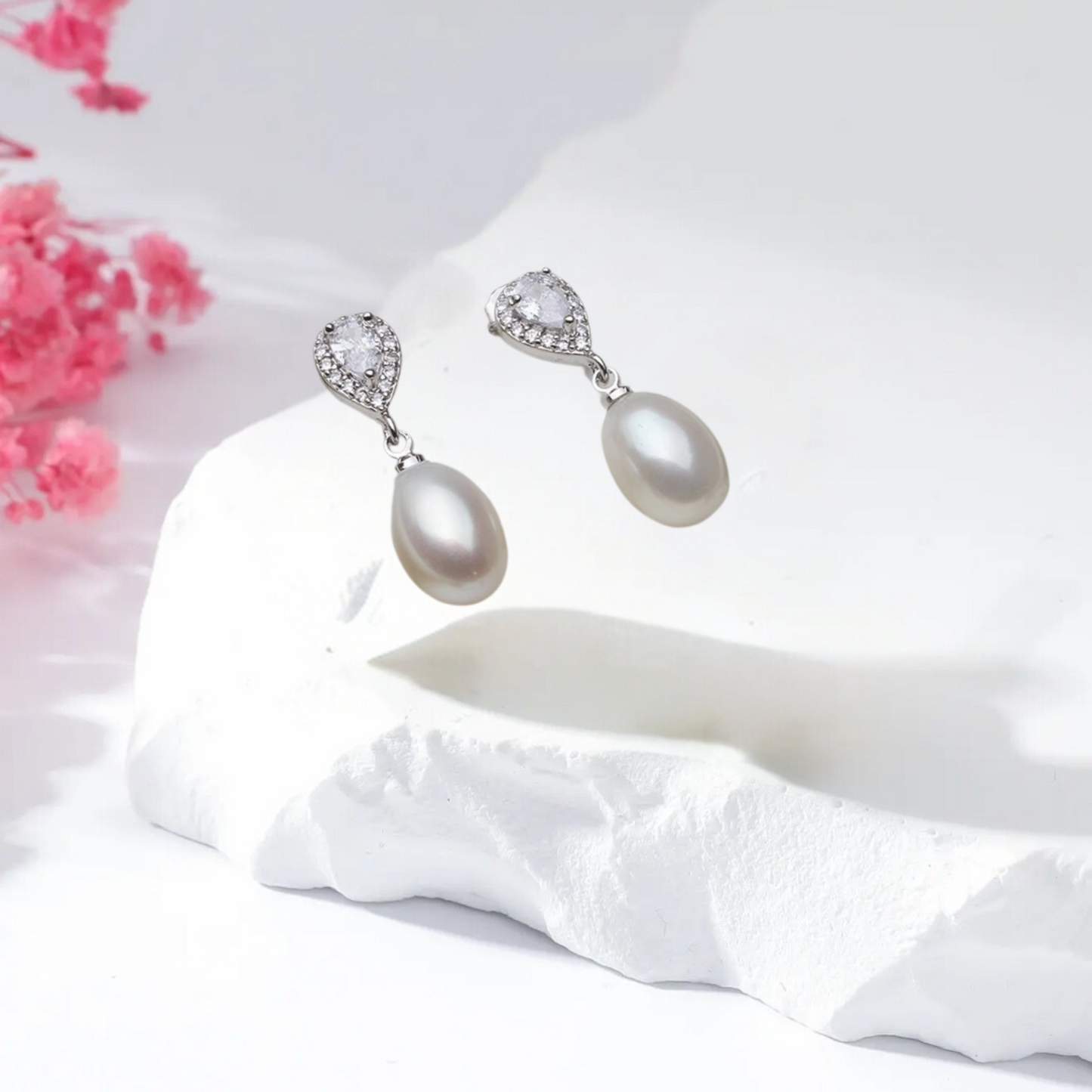 Water drop earrings