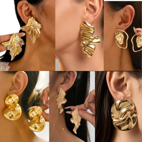 Chunky Bold Statement Earrings