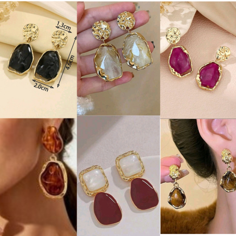 Chunky Bold Statement Earrings