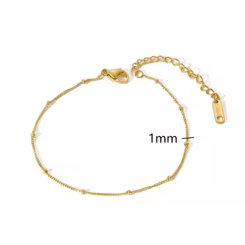 18K Gold Plated Stainless Steel 6 sets bracelets