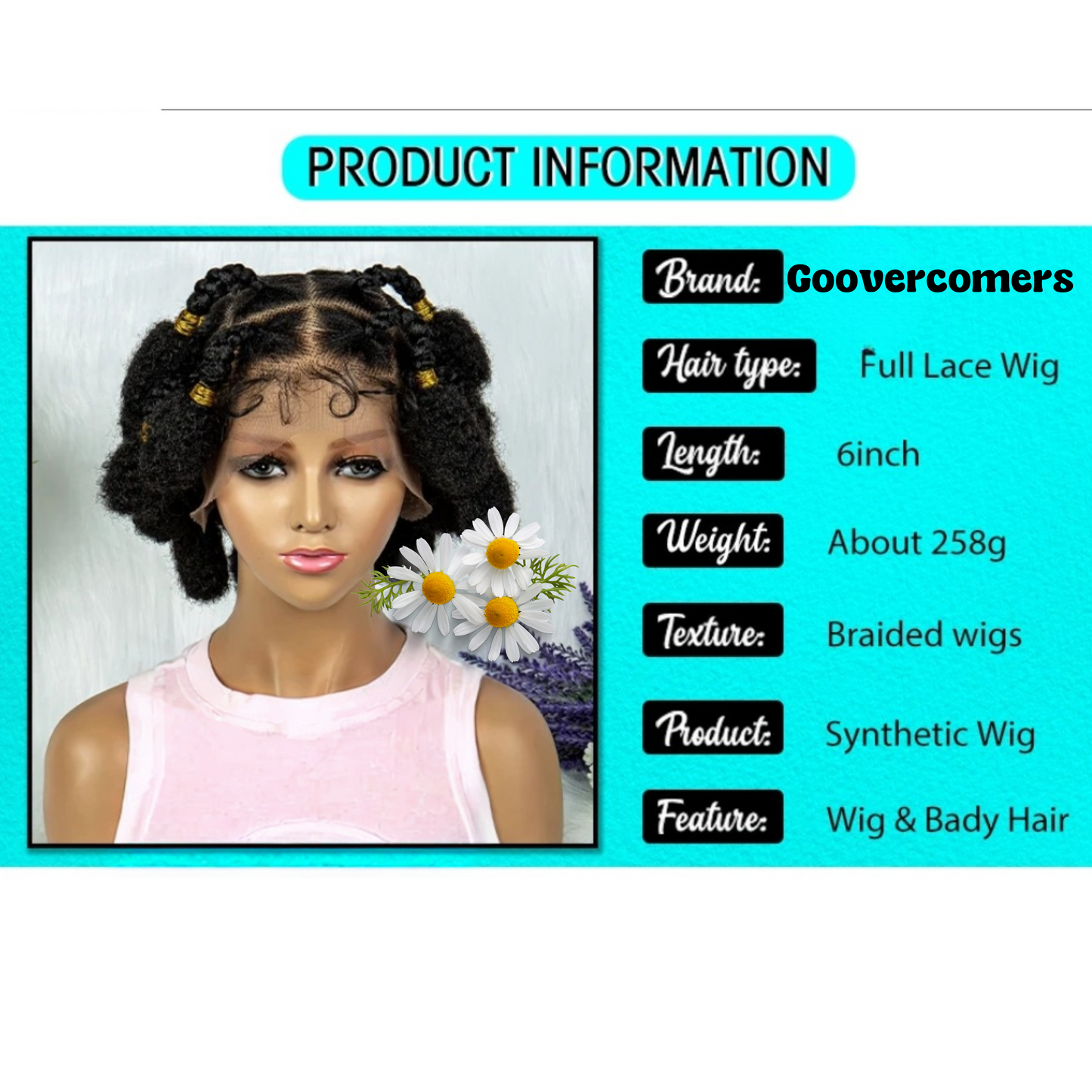 Knotless braids wig