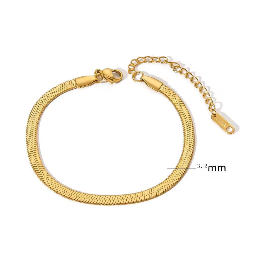 18K Gold Plated Stainless Steel 6 sets bracelets