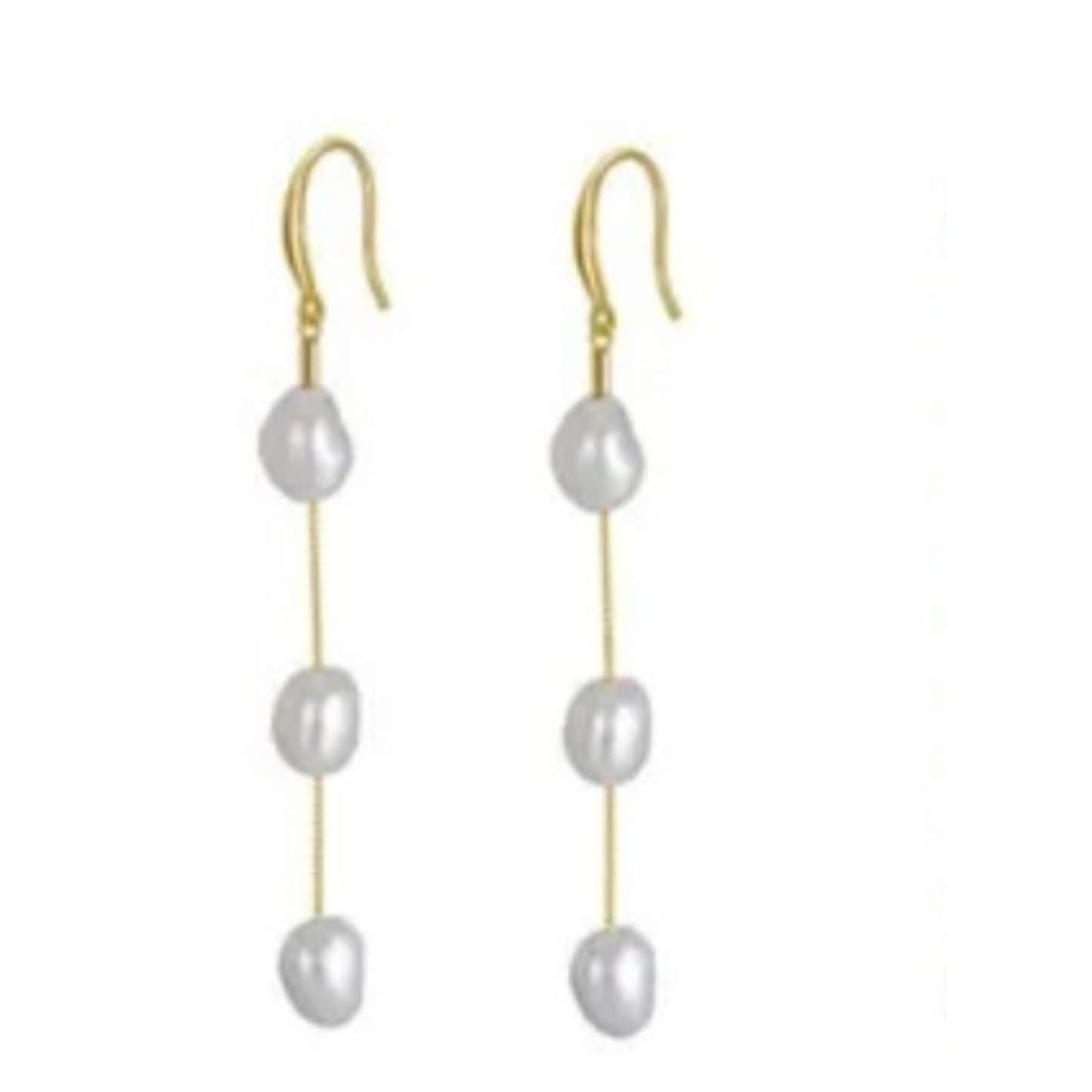 Droplet pearl earring