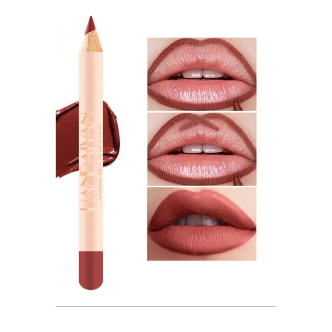 Fruity juice Flavor Moisturizing Lip Gloss, Lasting glossy mirror(5pcs/set/12pcs lipliner), 5 Counts, Winter Gift,Glossy Lip Shape